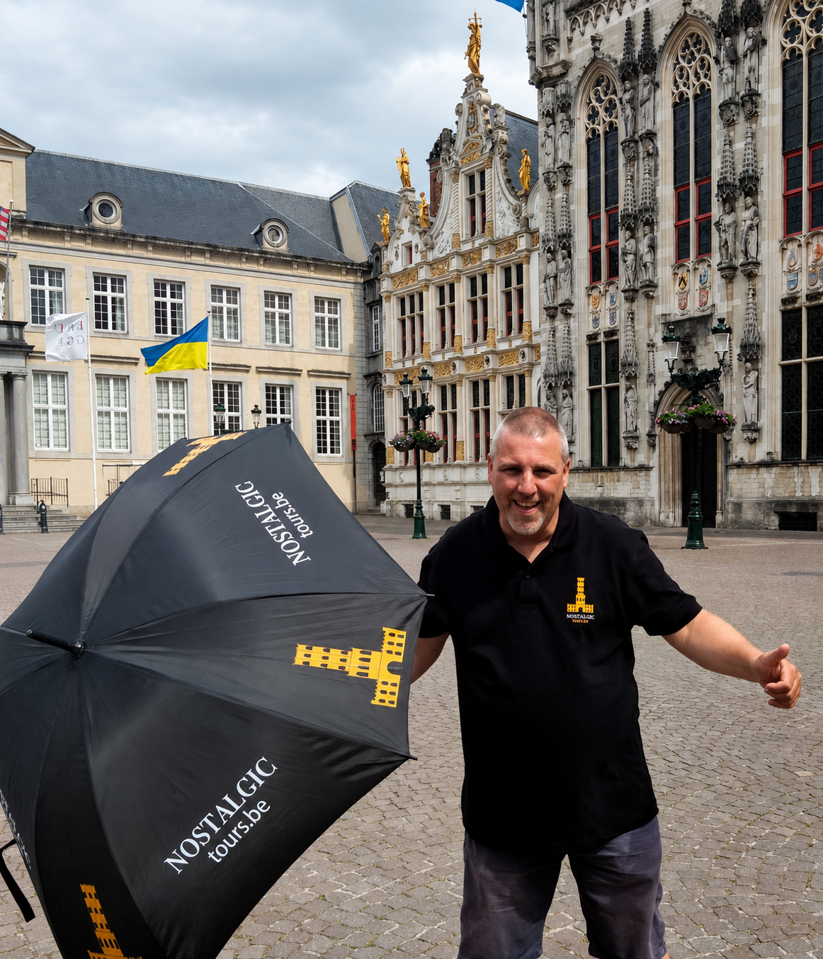 Chris, local guide at Nostalgic Tours, in Bruges