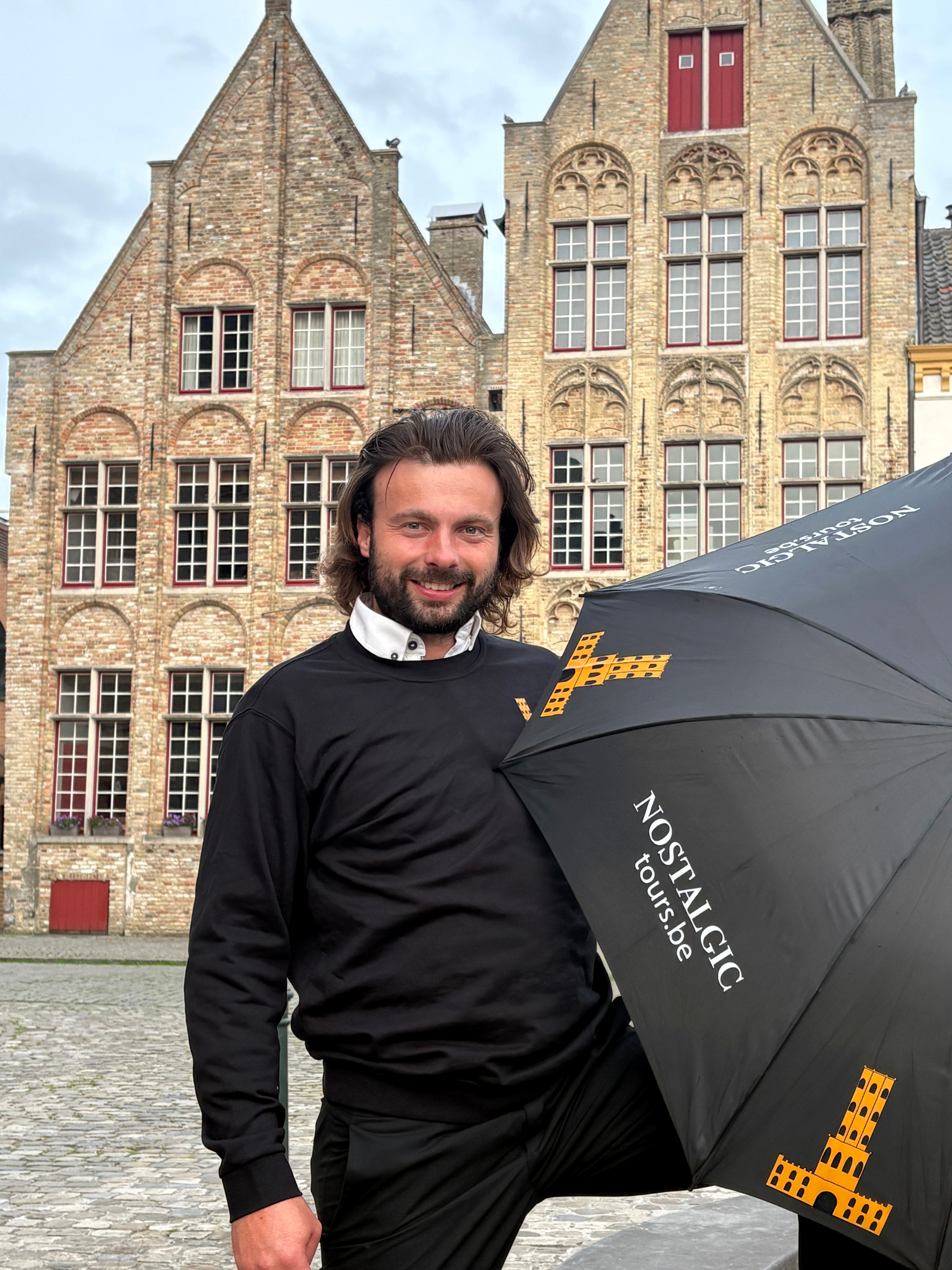 Nick, local guide at Nostalgic Tours, in Bruges